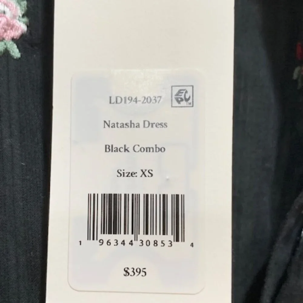 Love Shack Fancy Flowery Embroidered Mini Dress XS NWT - Picture 11 of 14